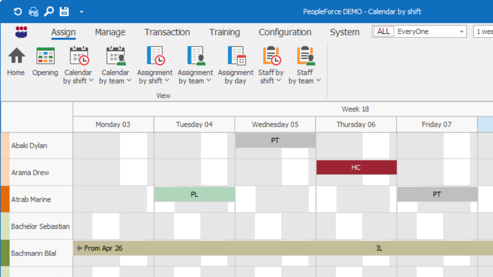 PeopleForce-Calendrier